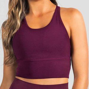 Stori Perseverance Long Line Bra in Mulberry - 12